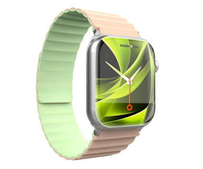Pasek i akcesoria do zegarków Mobile Origin Magnetic Watch Strap IIpink/light green Apple Watch 49mm/46m